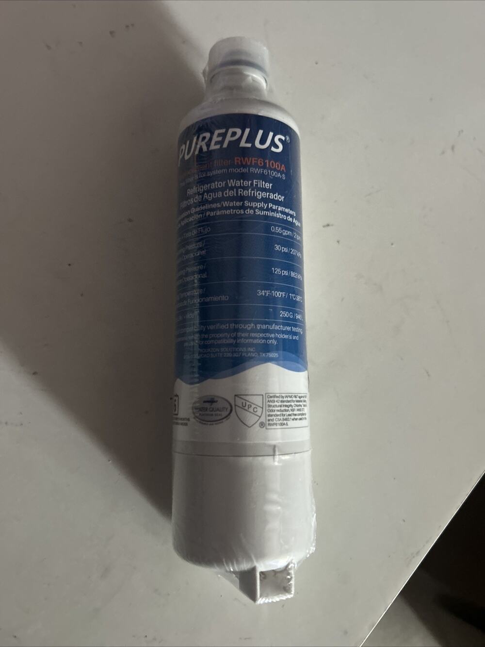 PurePlus Water Filter RWF6100A New Sealed